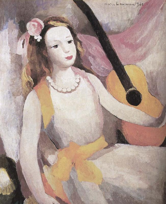 Marie Laurencin The Girl with guitar